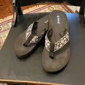 Teva wedge flip flops